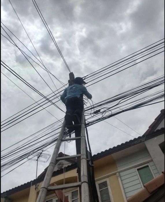 ผลงานติดตั้งระบบไฟ เคซี รามอินทรา · คุณลลิตา รูปที่ 1
